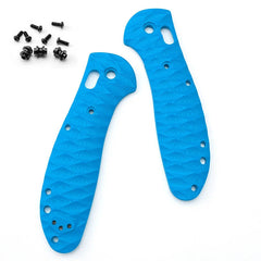 1 Pair Blue Handle Patch G10 Scales for Benchmade Griptilian 551 Folding Knife 07FC0E-D4 - KOEEK