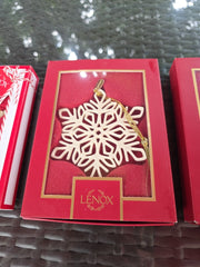 (3) Lenox Annual Snow Fantasies Snowflake Ornaments 2020 2021 2022 Christmas LENOX - KOEEK