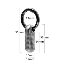 Outdoor EDC Titanium Alloy Waterproof Pill Storage Box Travel Survival Container 07FC0E-D4 - KOEEK