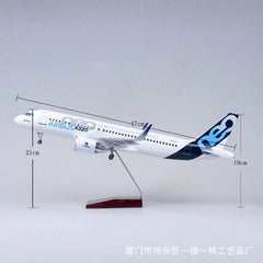 1/80 Airbus A320neo passengerPlane Model 47cm Airplane Aircraft Display Gift 07FC0E-D4 - KOEEK