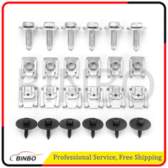 24PCS Under Engine Cover Floor Clips Screws Kit Fit For Benz E C Class W203 W211 07FC0E-D4 - KOEEK