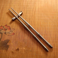 Pure Titanium Alloy Sanitary Chinese Chopsticks Non-slip Wear-resistant Solid 07FC0E-D4 - KOEEK