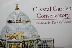 "Crystal Gardens" Conservatory in the box, with lights, Christmas city series 07FC0E-D4 - KOEEK