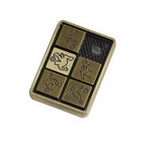 EDC Small Zinc Alloy Push Slider Hand Fidget Depression Toy Carving Metal Toys 07FC0E-D4 - KOEEK