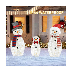 HOURLEEY Christmas Decoration 55 L Lighted Snowman Family Outdoor, 3-Piece Wa... HOURLEEY - KOEEK
