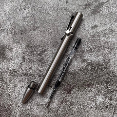 EDC Titanium Alloy Tactical Pen Ballpoint With Writing Multi-functiona Pen Gift- 07FC0E-D4 - KOEEK