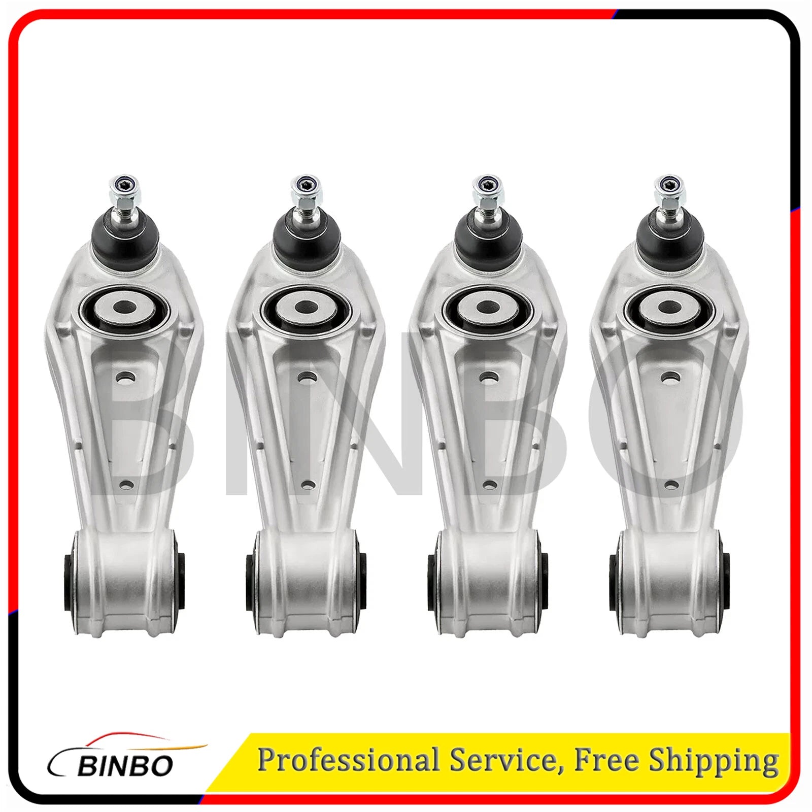 4Pcs Front & Rear Lower Control Arm LH & RH For Porsche 911 996 1999-2005 07FC0E-D4 - KOEEK