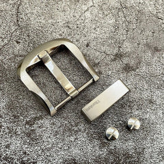 Concise Pure Titanium Men's Belt Pin Buckle Waist Strap Head EDC Accessories 07FC0E-D4 - KOEEK