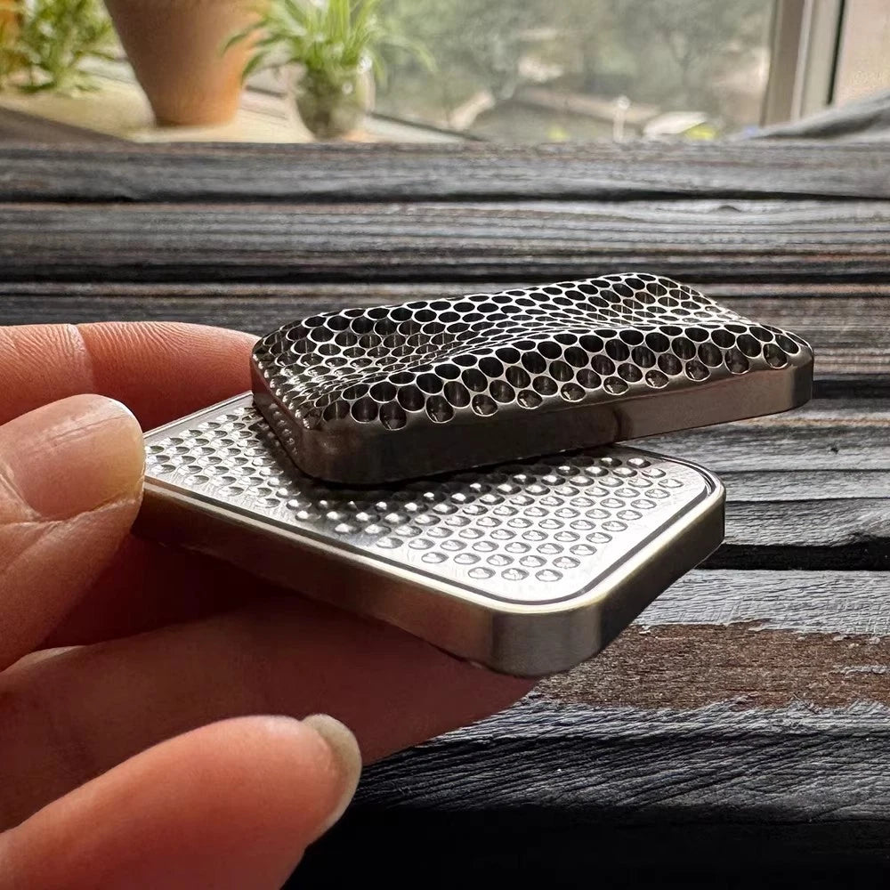 EDC Coral Titanium Alloy Unlimited Push Mechanical Haptic Slider Fidget Slider 07FC0E-D4 - KOEEK