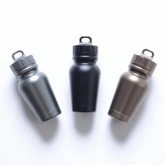 CNC Aluminium Alloy Outdoor Survival Waterproof Box Travel EDC Keychain Tank 07FC0E-D4 - KOEEK