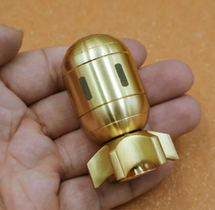 Fidget Spinner Pure Brass Rocket Modeling Relax Stress Relief Gift EDC Metal Toy 07FC0E-D4 - KOEEK