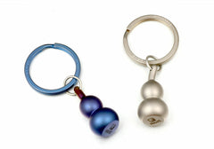 EDC Titanium Gourd Keychain Pendant DIY Necklace Zipper Head Car Decoration Tool 07FC0E-D4 - KOEEK