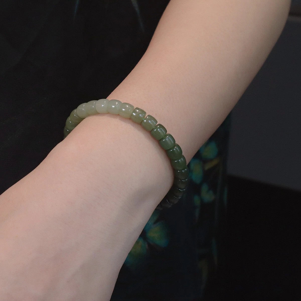 Natural Clear Water Hotan Jade Bracelet Gradually Changes Hotan Jade Bracelet 07FC0E-D4 - KOEEK