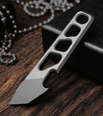 Titanium Alloy Pry Bar Keychain Crowbar Bottle Opener Pendant EDC Multi-Tools 07FC0E-D4 - KOEEK