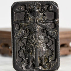 Tibetan Natural Meteorite Vajra Warrior Amulet Hongshan Culture Meteorite 07FC0E-D4 - KOEEK
