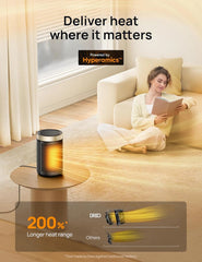 Space heater, portable electric heater for indoor use with thermostat 07FC0E-D4 - KOEEK