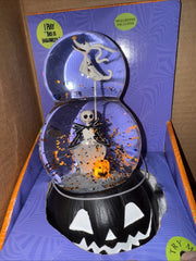 Nightmare Before Christmas Snow Globe Jack & Zero Stack Light Up Music 07FC0E-D4 - KOEEK