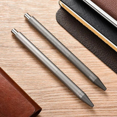 Titanium Alloy Pocket Ball Pen Signature Tactical EDC Pen G2 Refill 07FC0E-D4 - KOEEK