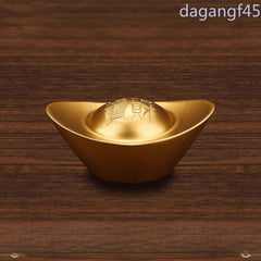 1Pc Exquisite Alloy Ingot Ornaments Attract Wealth and Treasure Pot Decorations 07FC0E-D4 - KOEEK