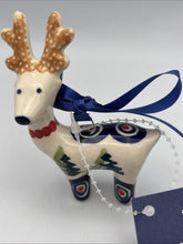 Boleslawiec Polish Pottery Christmas Ornament Reindeer With Tags! BOLESLAWIEC - KOEEK