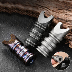 EDC Titanium Alloy Multi Tools Opener Screwdriver Prtable Pendant Bead Key chain 07FC0E-D4 - KOEEK