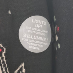 Disney Christmas Sweater Villains Naughty Black Crewneck Malificent L Lights DISNEY - KOEEK