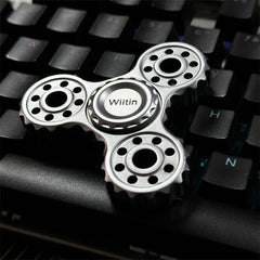 Three Leaf Gear Metal Fidget Spinner Adult EDC Fidget Toys ADHD Hand Spinner Toy 07FC0E-D4 - KOEEK