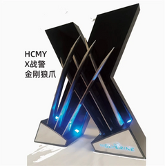 HCMY Wolverine's Claws Replica Steel Claws Wearable With Lightable Support Gift 07FC0E-D4 - KOEEK