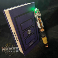Doctor Who 11th Metal Sonic Screwdriver Replica LED Colorful Light Props Cosplay 07FC0E-D4 - KOEEK