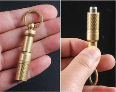 EDC Portable Cigar Hole Punch Cutter Cigar Puncher Cutting Drill Keychain Gifts 07FC0E-D4 - KOEEK