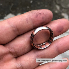 EDC Superconductor Ring Metal Pendant Meteorite Pattern Wood Grain Metal Ring 07FC0E-D4 - KOEEK
