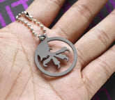 TC4 EDC Titanium Alloy Keychain Necklace PIN Pendant Backpack Decorative Tool 07FC0E-D4 - KOEEK