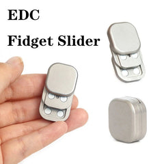 Mini Three-layer Cube Fidget Slider Stainless Steel EDC Fidget Toy Stress Relief 07FC0E-D4 - KOEEK