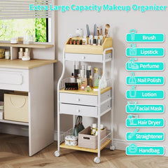 Floor Standing Makeup Organizer - Skin Care Organizer and Storage with Drawers 07FC0E-D4 - KOEEK
