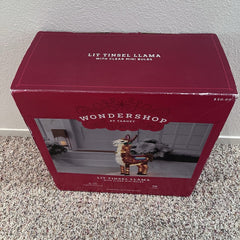 Wondershop Target 32” Tall Lit Tinsel Llama Christmas Light Yard Decor In Box WONDERSHOP - KOEEK