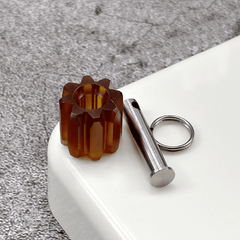 Titanium/PEI Knife Lanyard Bead DIY Necklace Bracelet Paracord Charm EDC Pendant 07FC0E-D4 - KOEEK