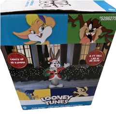 Gemmy 6’ Bugs Bunny Santa Looney Tunes Lighted Christmas Airblown Inflatable GEMMY - KOEEK