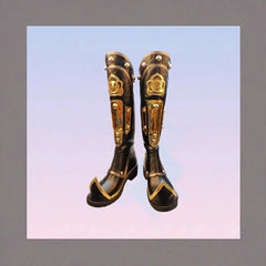 Game Identity Ⅴ Black Crow Zipper Long Boot Thick Soled Cosplay Costume Shoes 07FC0E-D4 - KOEEK