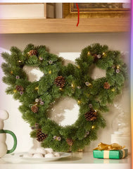 Disney Parks Mickey Mouse Icon Light-up Christmas Holiday Wreath DISNEY - KOEEK