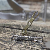 Hot Outdoor EDC Tools Titanium Bottle opener crowbar Screwdriver Pry Bar Pendant 07FC0E-D4 - KOEEK