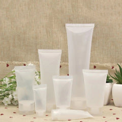 10pcs 50ml Squeeze Bottles Refillable Travel Containers for Shampoo Body Wash 07FC0E-D4 - KOEEK