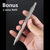 Titanium Pocket Pen Students Ballpoint Pen Portable Signature Pen Outdoor EDC 07FC0E-D4 - KOEEK
