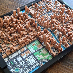 3D Printed Chicago Micro Miniature City Skyline 136*187MM Photo Frame Decor 07FC0E-D4 - KOEEK
