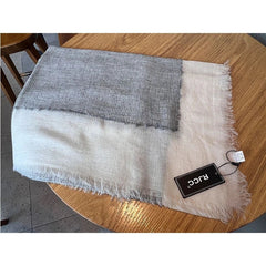 Mens Plaid Check Soft Scarf Wool Bandana Unisex Shawl Winter Neckerchief 07FC0E-D4 - KOEEK