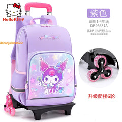 Cinnamoroll Kuromi Trolley Case Backpack Student Bag Climbing Stairs Bag Gift 07FC0E-D4 - KOEEK