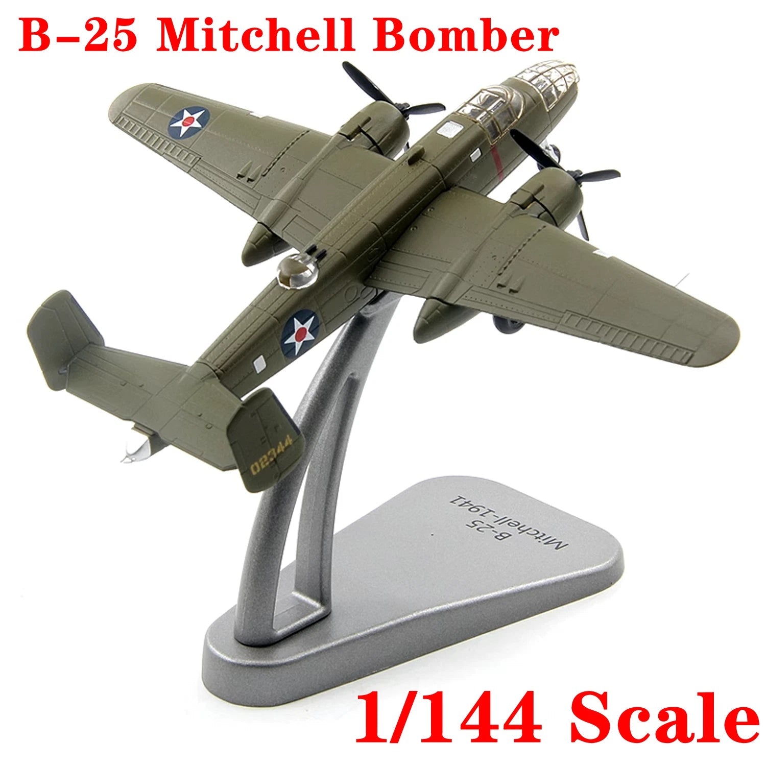AF1 1/144 US B-25 Mitchell Bomber Diecast Finished Model 07FC0E-D4 - KOEEK