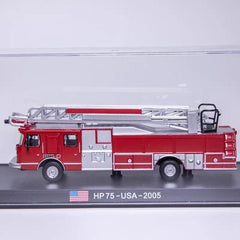 Red Base 1/87 HP75 Fire Truck 2005 Diecast Finished Model Moving Wheels Display RED_BASE - KOEEK