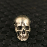 Antique Chinese Old Tibet Silver Hand Carved Skull Statue Netsuke Collection 07FC0E-D4 - KOEEK