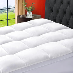 Mattress Queen Extra Thick Mattress Pillowcase Mattress Cover (, White) 07FC0E-D4 - KOEEK