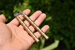 Brass Begleri Fidget Nunchakus Finger Skill Exercise Paracord Worry Bead Toys 07FC0E-D4 - KOEEK